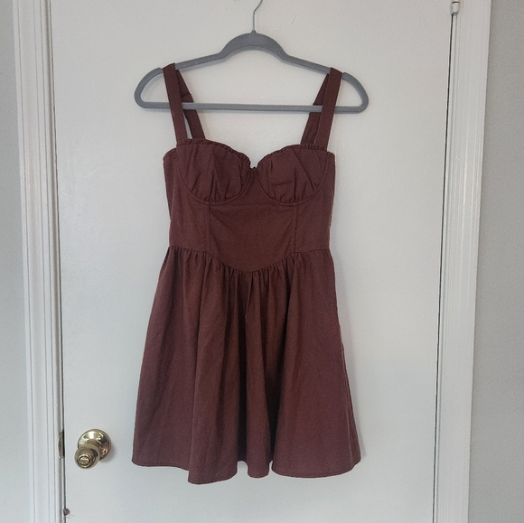 PRINCESS POLLY Brown Women's Dress - Picture 5 of 7